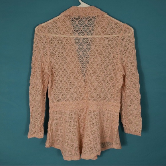 Cato Peach Lace Jacket, size S - Picture 2 of 7